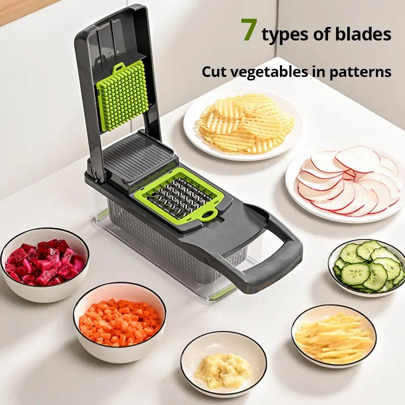 12-in-1 Vegetable Chopper & Slicer