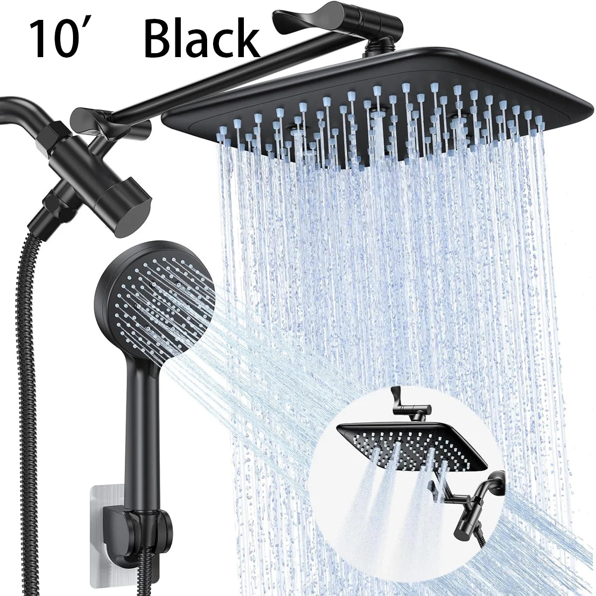 High Pressure Rain Shower Head Combo