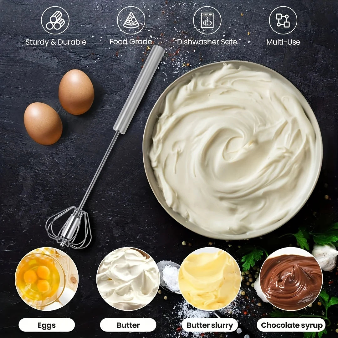 Stainless Steel Push Whisk