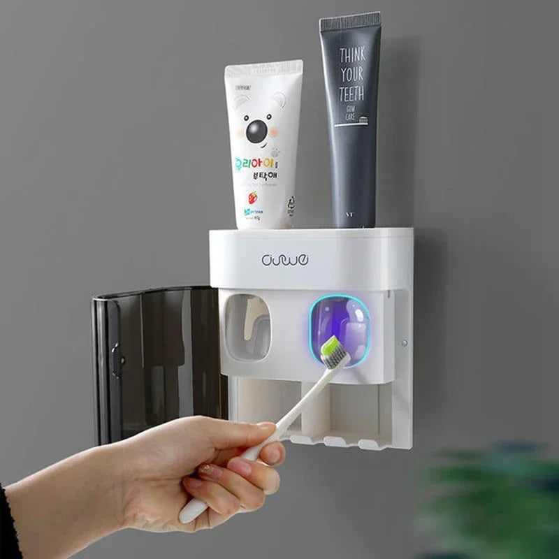 Toothbrush & Toothpaste Station